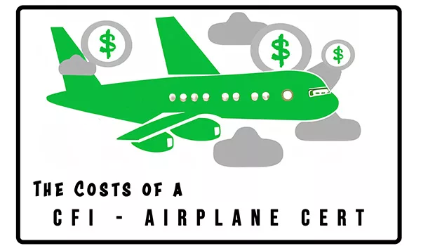 Cost breakdown chart for a CFI certificate