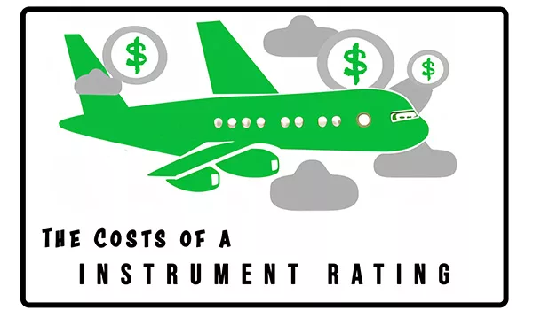 Cost breakdown chart for an instrument rating